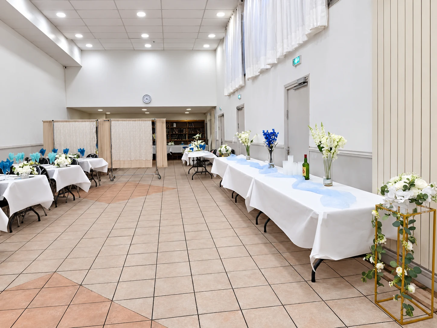 Un espace pour le buffet